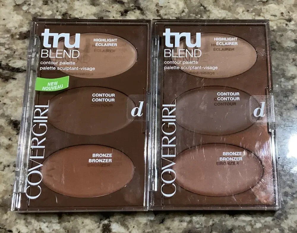 Covergirl TruBlend Contour Palette Highlight Contour Bronze D New Set Of 2